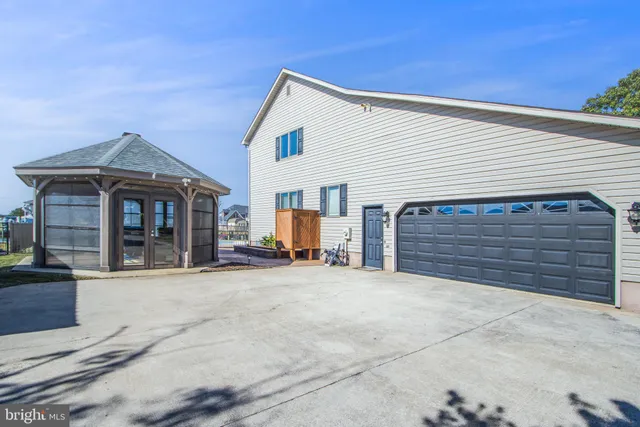 a view of wooden door