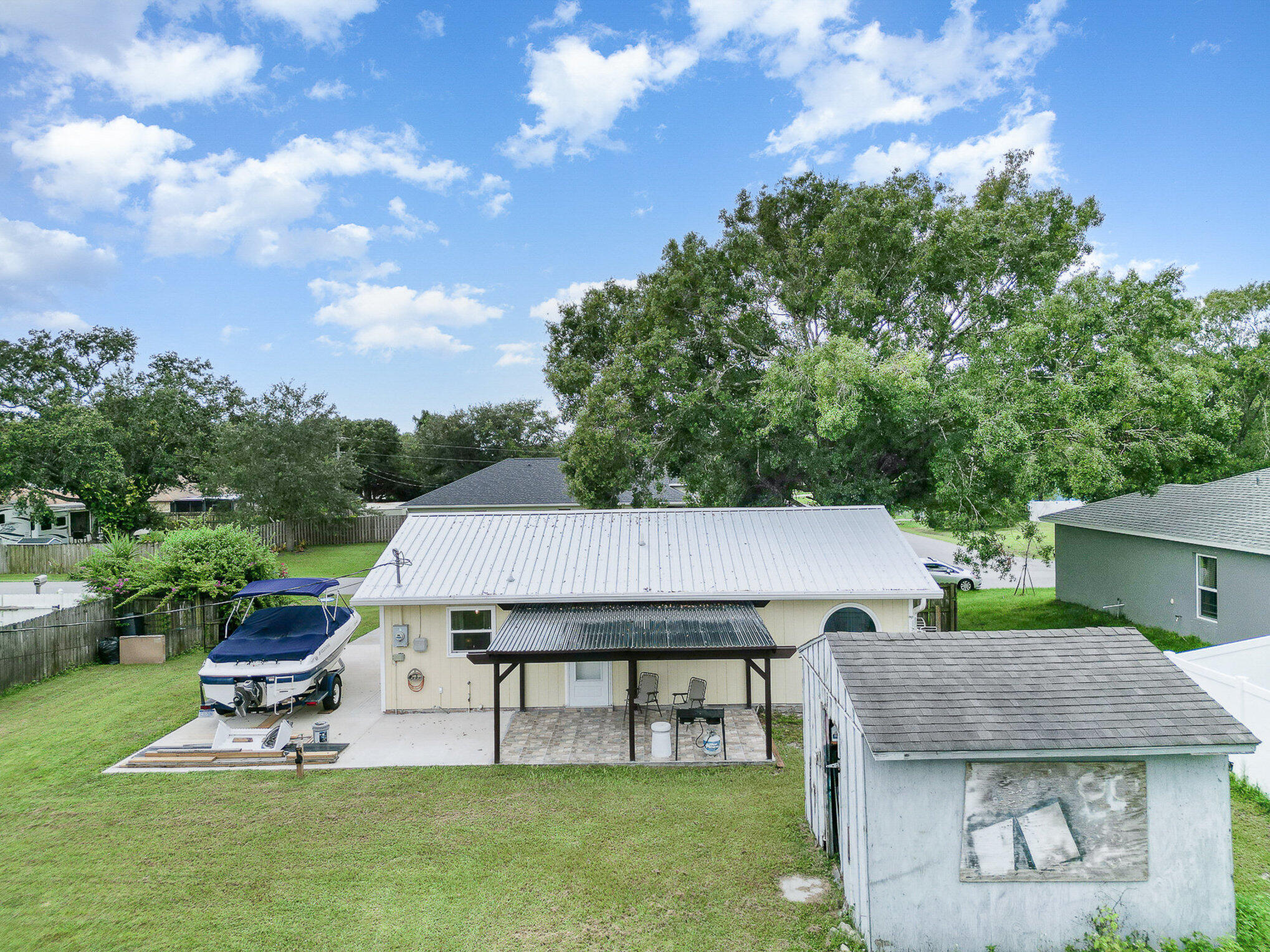 771 Airoso Road Southeast Palm Bay, FL 32909 - Photo 14 of 18 Backyard/Shed