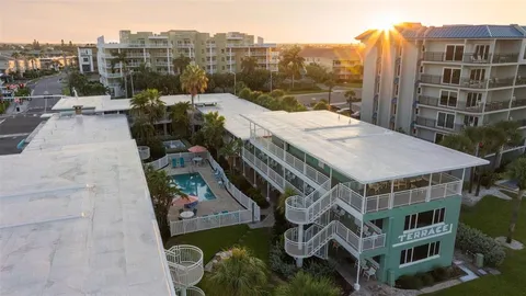a view of a city with tall buildings