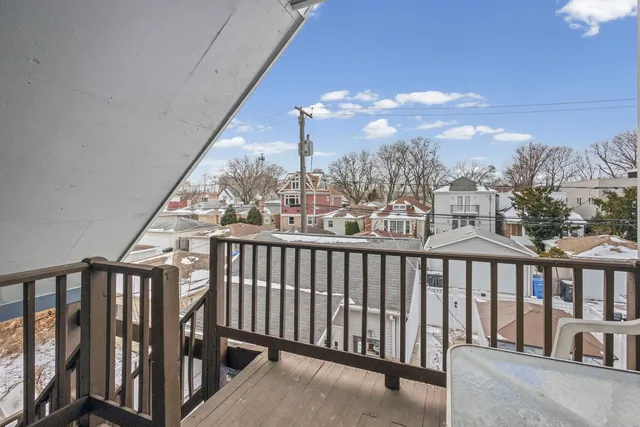 a view of a balcony