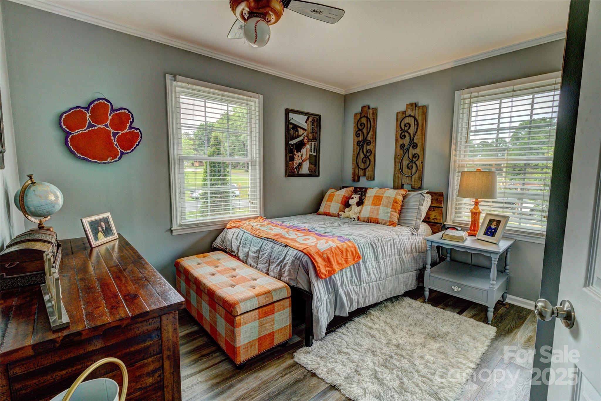 800 Sunset Road Cherryville, NC 28021 - Photo 12 of 20 a bedroom with a bed and wooden floor