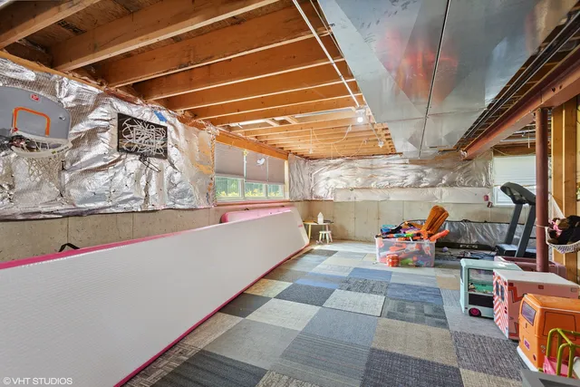 a view of a chairs in patio