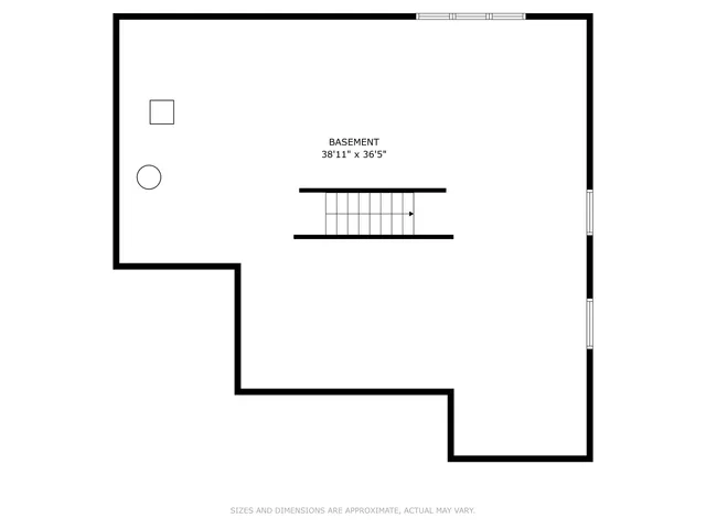 an aerial view of a house with a garden and lake view