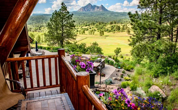 a view of a balcony
