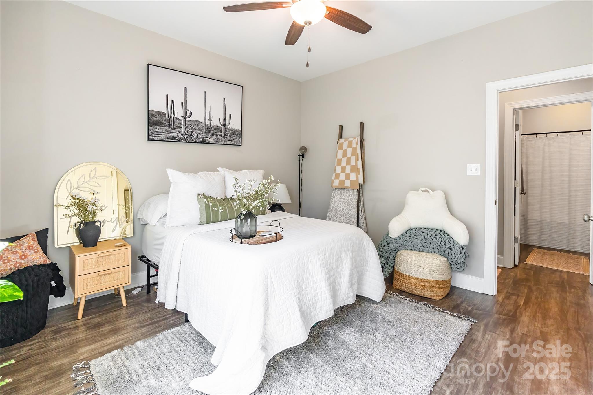 137 Ole Eastpointe Drive York, SC 29745 - Photo 18 of 28 a bedroom with bed and a painting on the wall