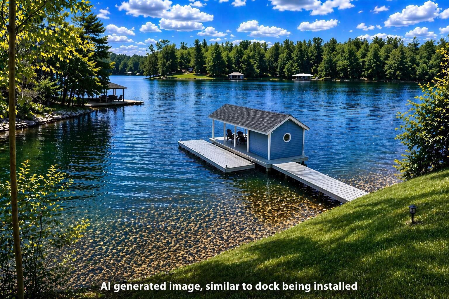 165 Spence Road Union Hall, VA 24176 - Photo 2 of 58 a view of a lake with a house in the background
