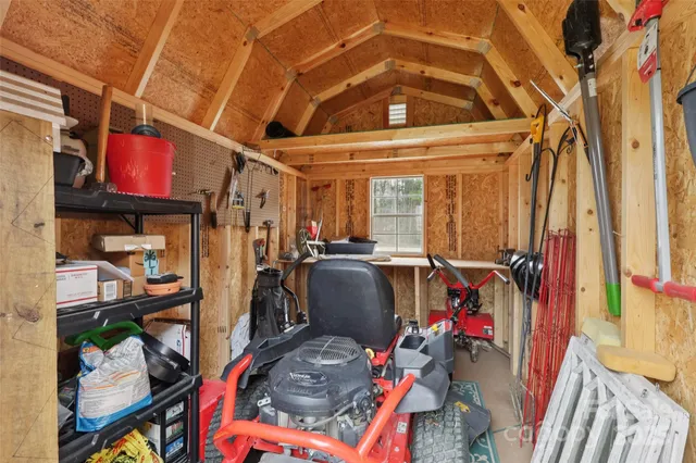 a view of storage and utility room