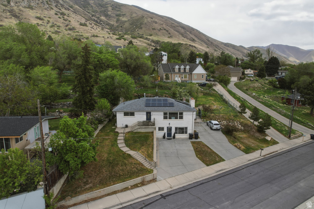 500 North 800 East Springville, UT 84663 - Photo 46 of 51 Aerial perspective of suburban area with a mountainous background