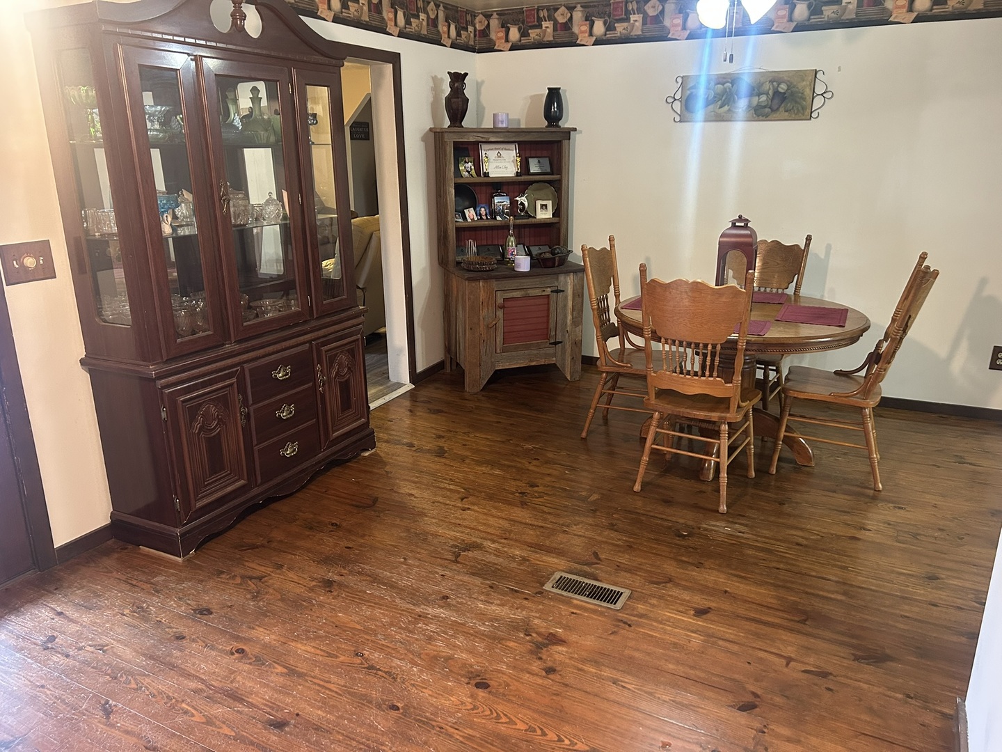 1 Bushwack Road Golconda, IL 62938 - Photo 18 of 38 a dining room with furniture and wooden floor