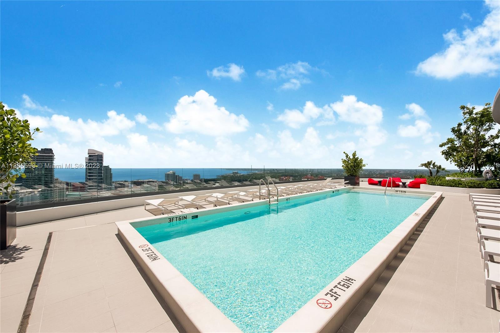 55 Southwest 9th Street, Unit 3607 Miami, FL 33130 - Photo 11 of 22 a view of a pool and outdoor space