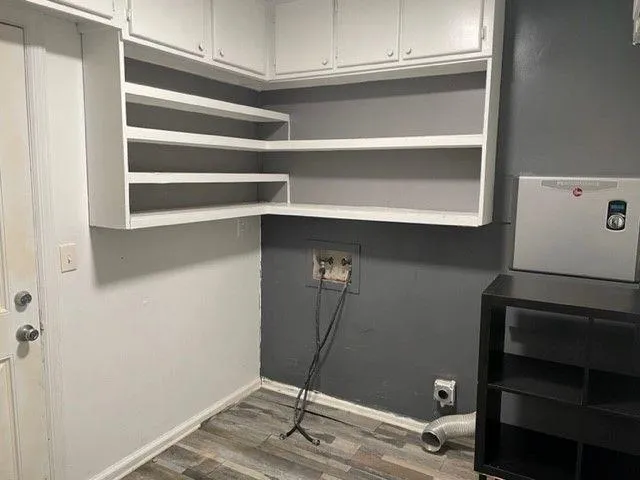 a room with storage and utility