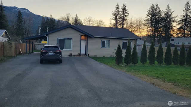 a car parked in front of house
