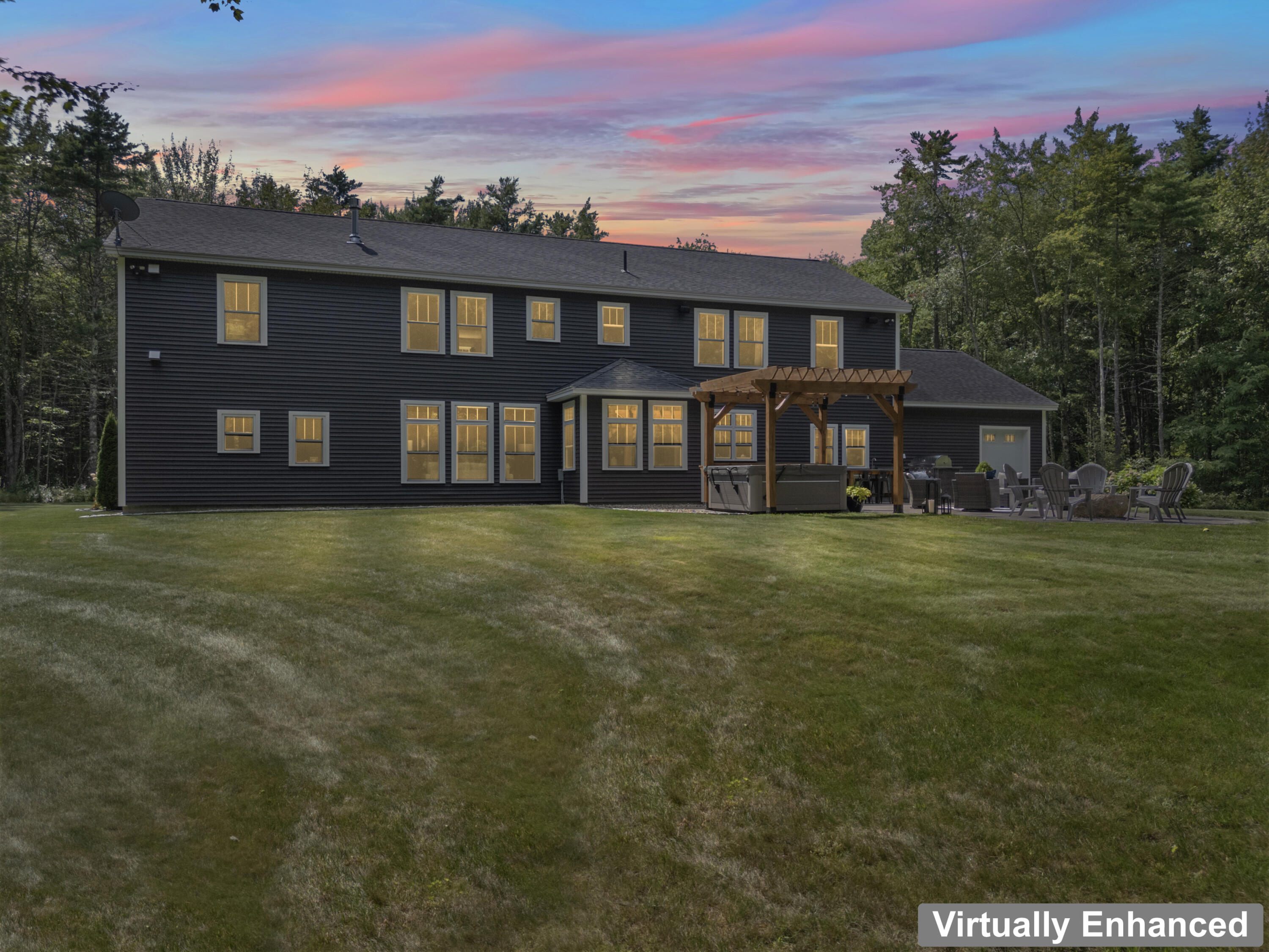 2 Rachel Lane Saco, ME 04072 - Photo 109 of 110 2 Rachel Lane, Saco ME - Twilight Rear