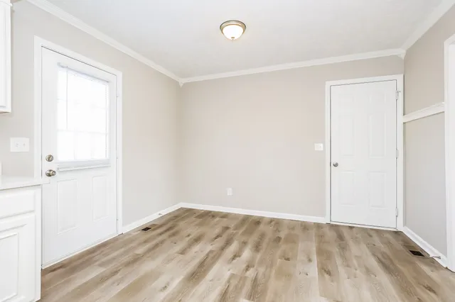 a view of an empty room