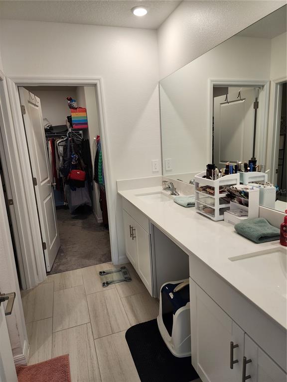 12537 Timber Moss Lane Riverview, FL 33579 - Photo 11 of 16 a en suite bathroom with a double vanity sink and a mirror