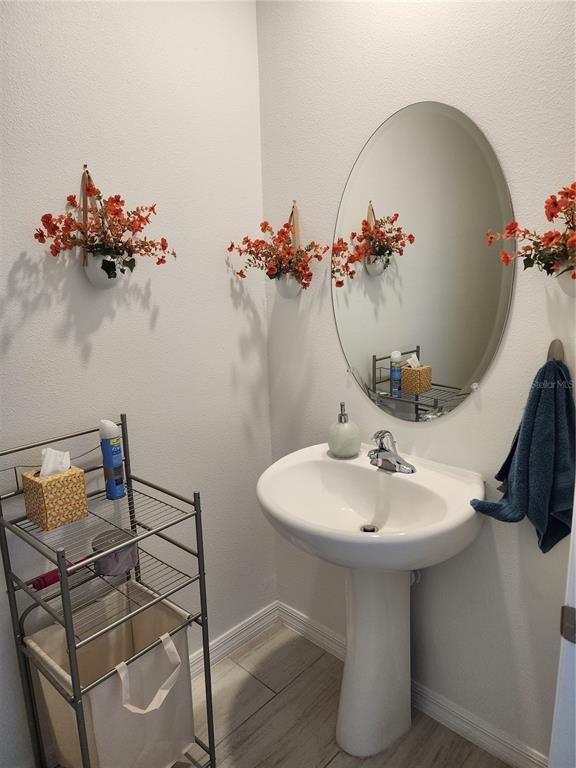 12537 Timber Moss Lane Riverview, FL 33579 - Photo 6 of 16 a bathroom with a sink and mirror