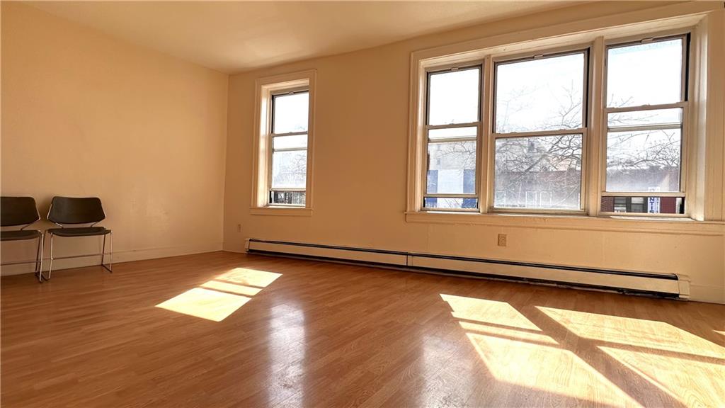 a view of an empty room and window