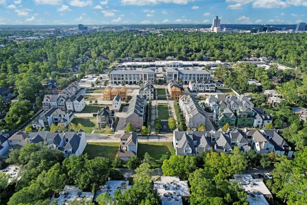 an aerial view of multiple house
