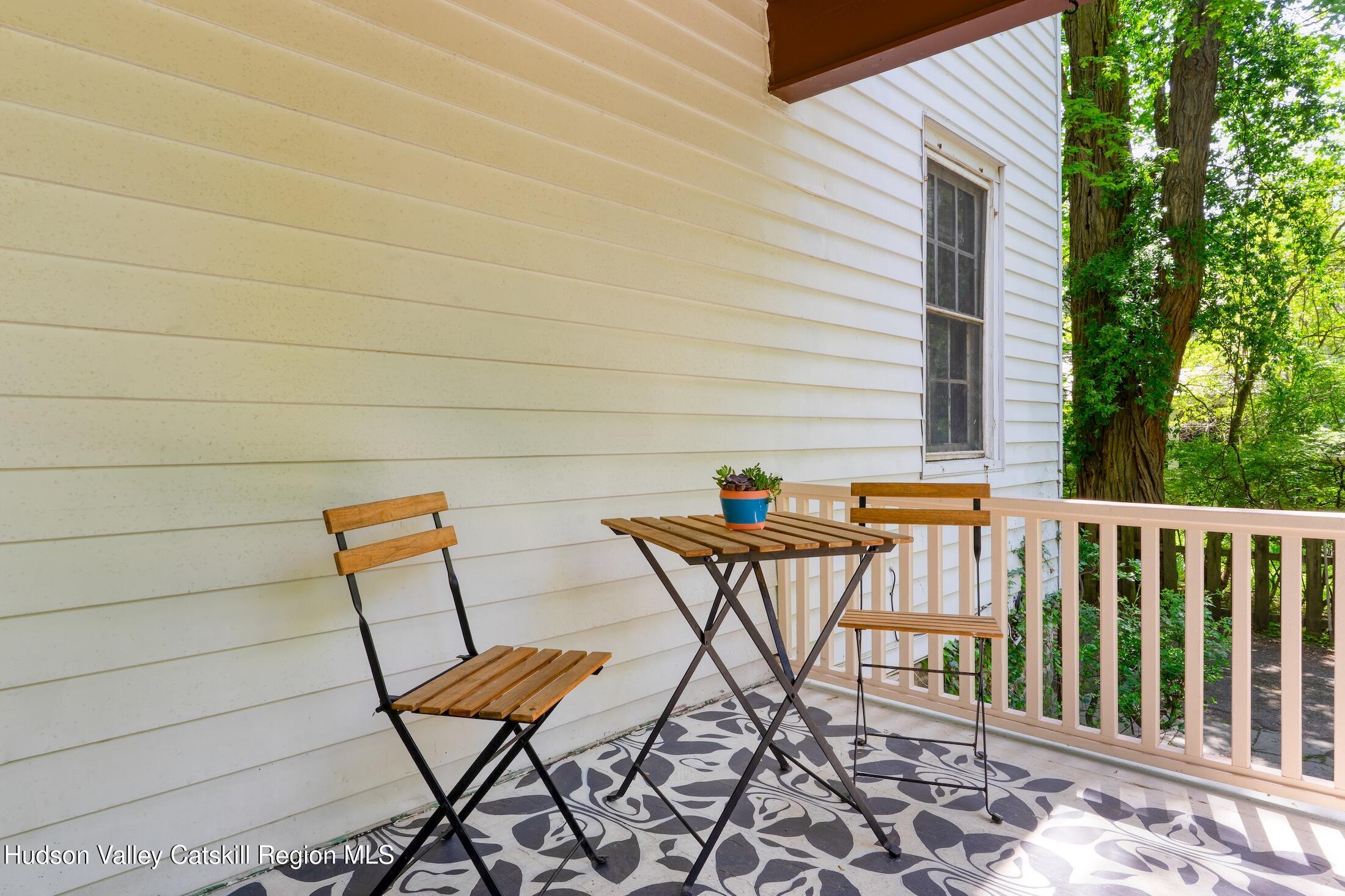 3714 Main Street Stone Ridge, NY 12484 - Photo 30 of 31 a view of a chairs and table in the balcony