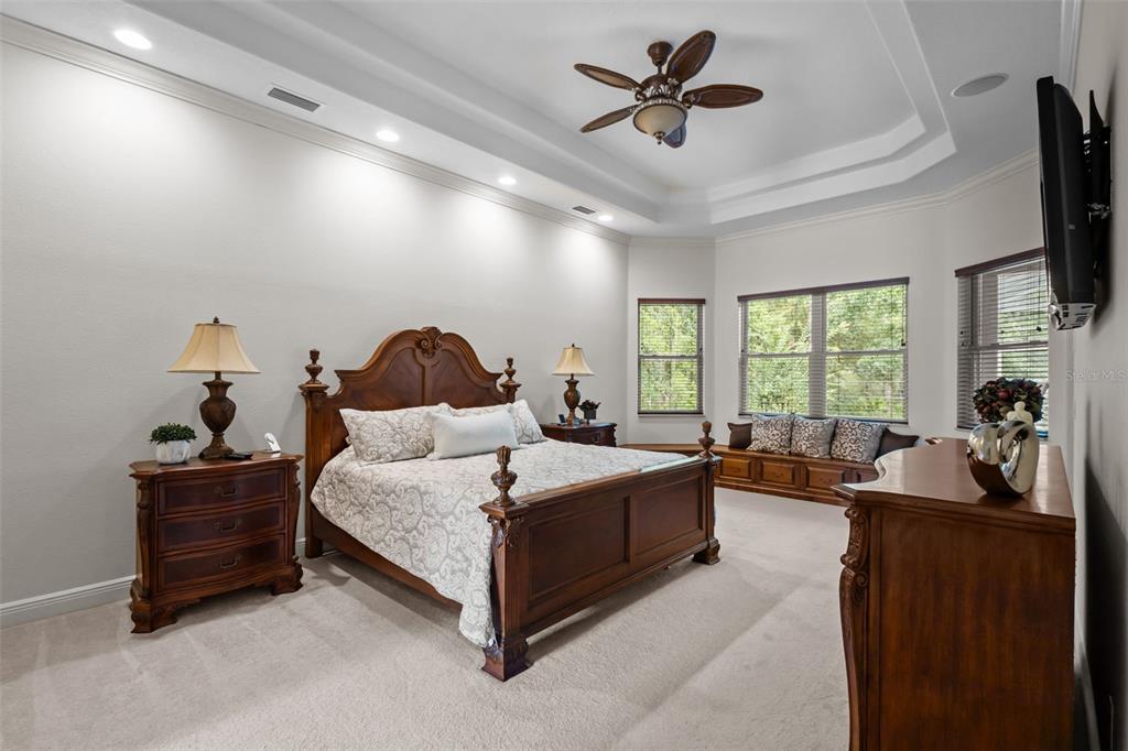 10826 Alico Pass New Port Richey, FL 34655 - Photo 16 of 51 a bed room with a bed and a chandelier