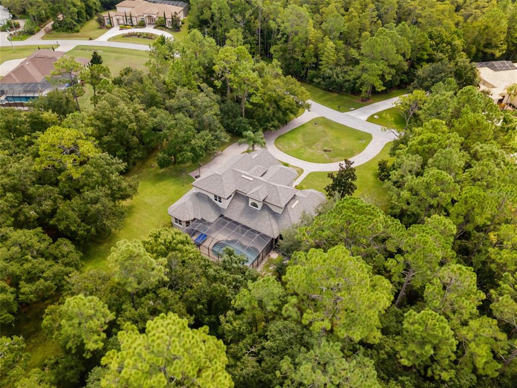 10826 Alico Pass New Port Richey, FL 34655 - Photo 48 of 51 an aerial view of a house with a yard