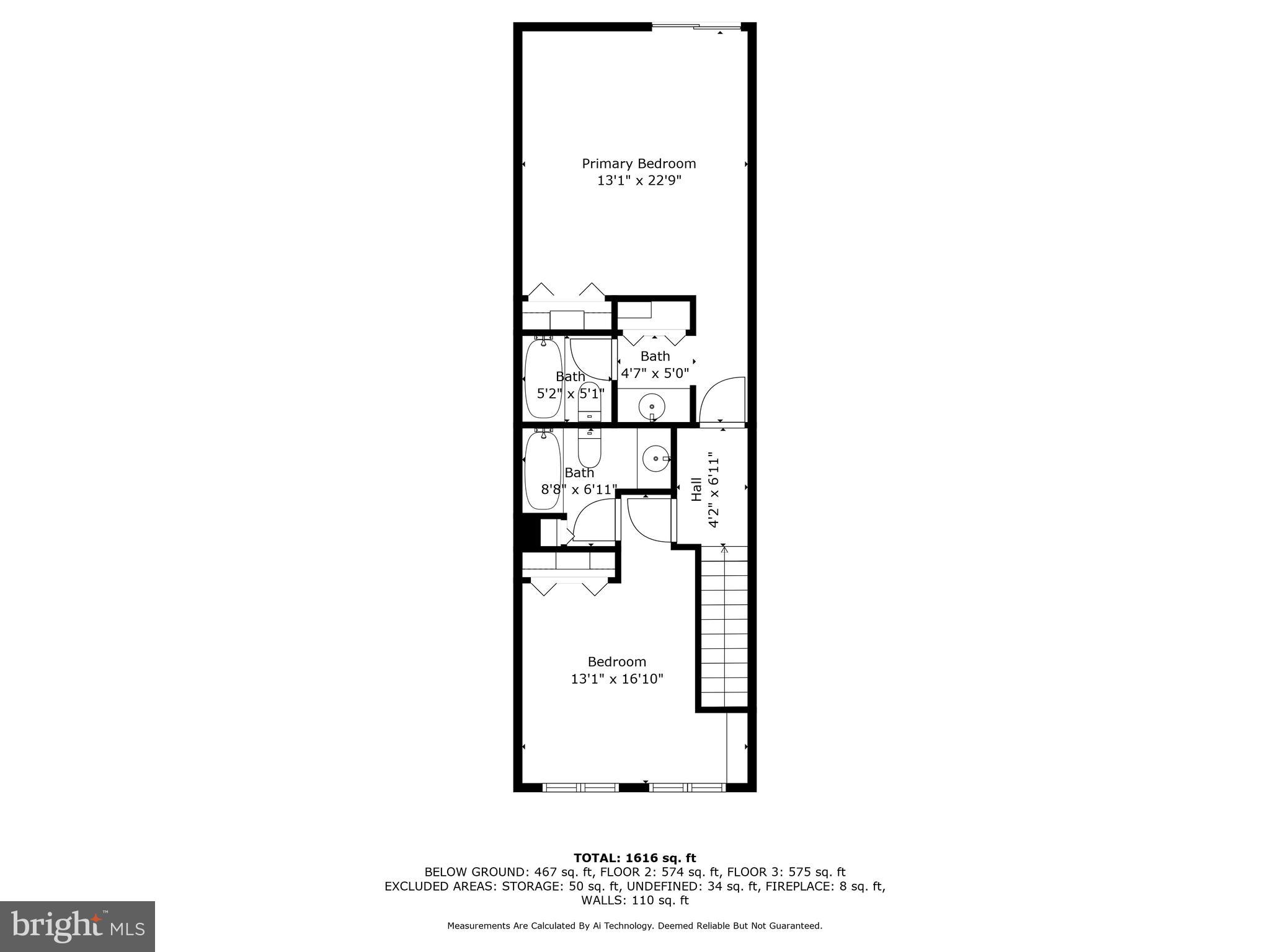 630 South Hanover Street Baltimore, MD 21230 - Photo 20 of 55 a picture of a floor plan