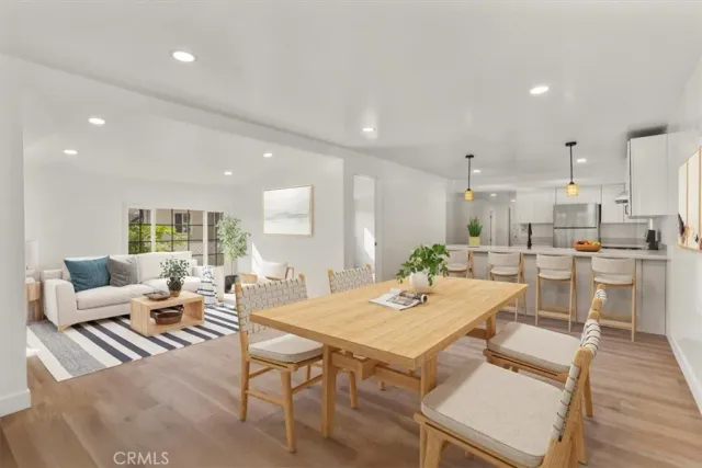 an outdoor space with patio