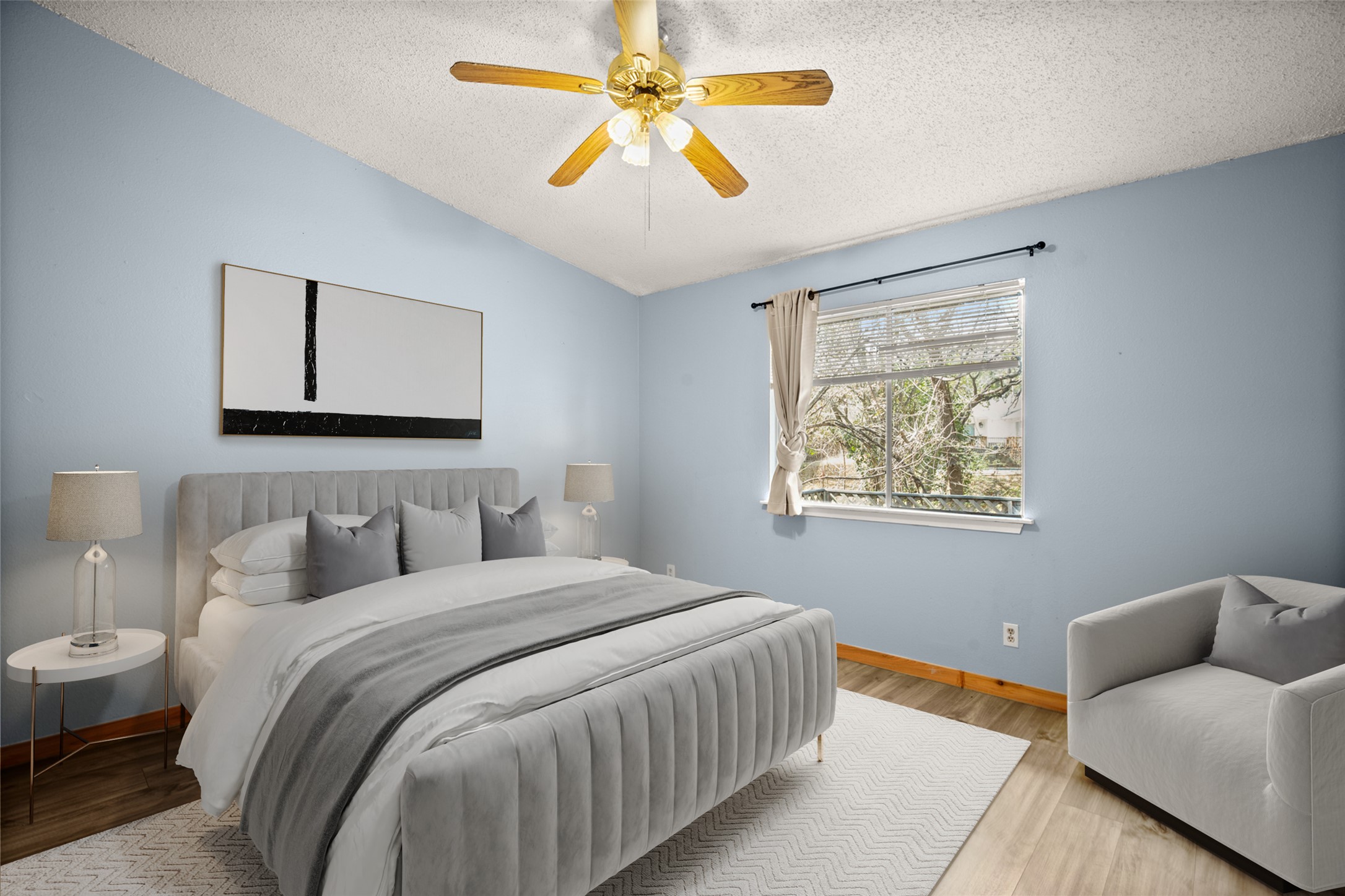 5402 Brompton Circle Austin, TX 78745 - Photo 14 of 30 Each bedroom is filled with natural light for a bright and airy feel. *Virtually Staged*