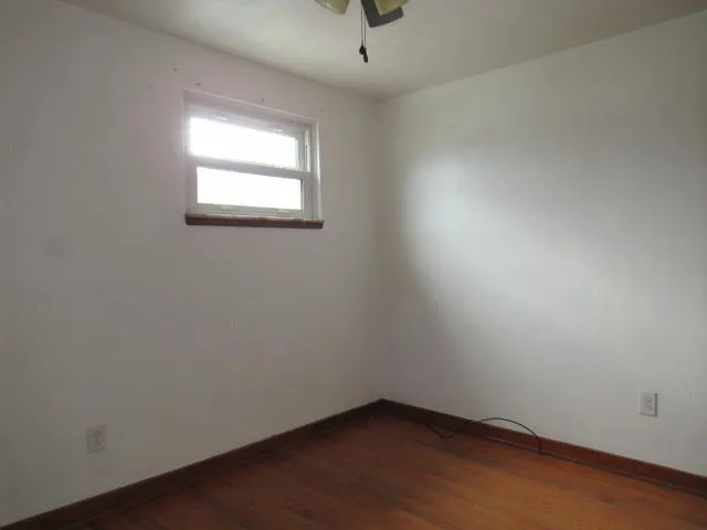 a view of a room with an empty space