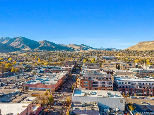 a view of city and mountain