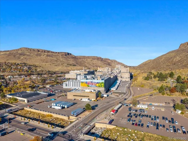 a view of city and mountain