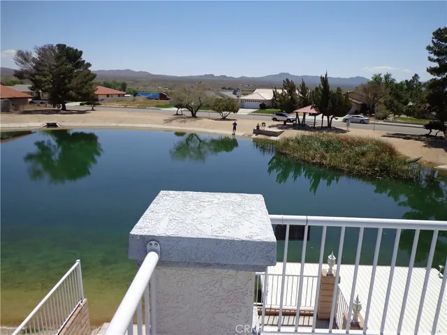 a view of a terrace with wooden floor