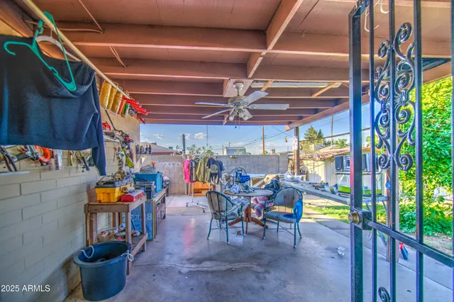 a view of a storage room with a lot of stuff