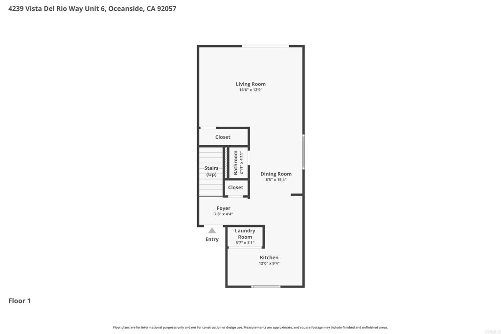 4239 Vista Del Rio Way, Unit 6 Oceanside, CA 92057 - Photo 29 of 30 a picture of a floor plan