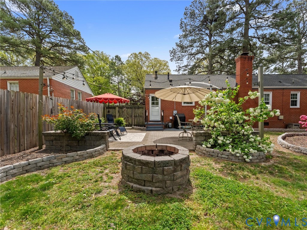 1910 Dresden Road Henrico, VA 23229 - Photo 20 of 30 Firepit and view of patio