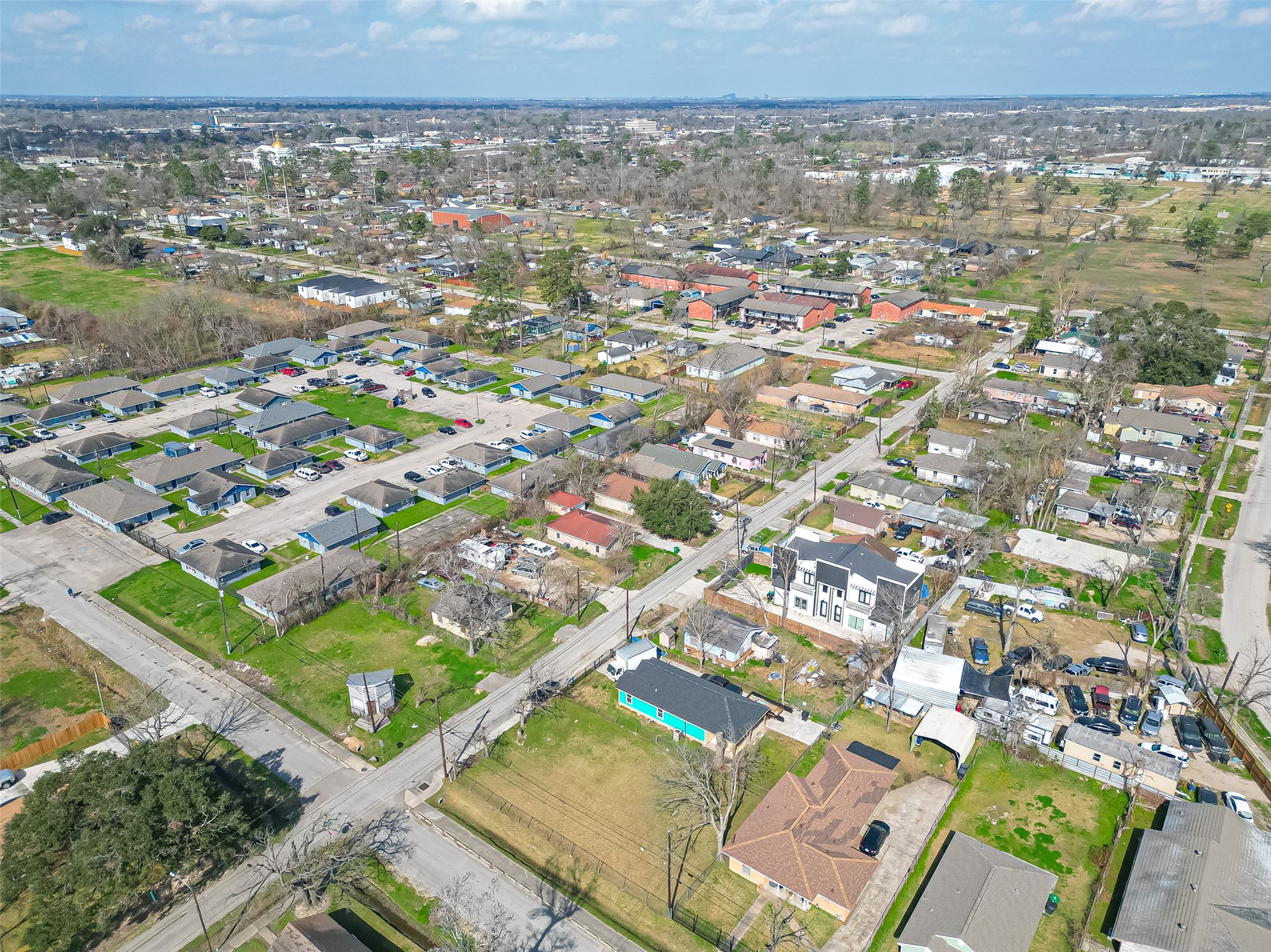7902 Pointer Street Houston, TX 77016 - Photo 13 of 24 an aerial view of residential houses with outdoor space