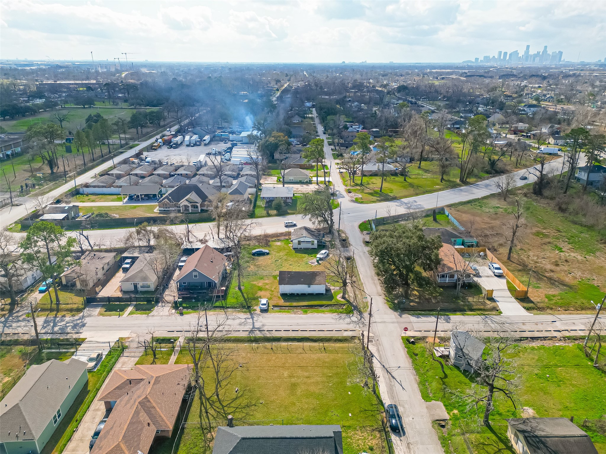 7902 Pointer Street Houston, TX 77016 - Photo 16 of 24 an aerial view of residential houses with outdoor space and swimming pool