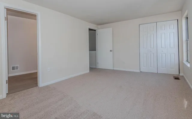 a view of an empty room