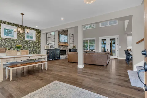 a room with furniture and window