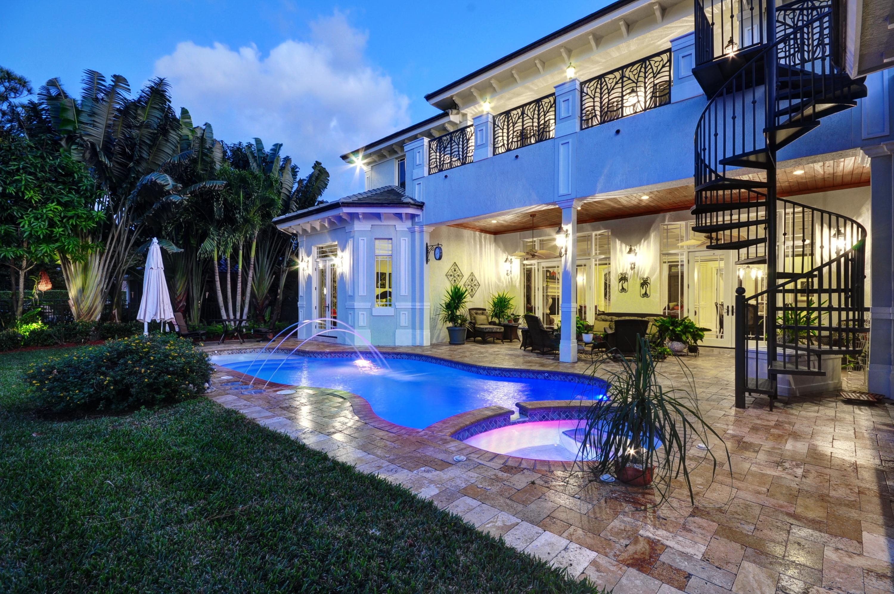 2121 Northwest 30th Road Boca Raton, FL 33431 - Photo 36 of 37 Back view of home - night