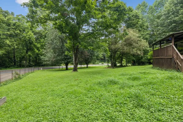 a view of a green yard