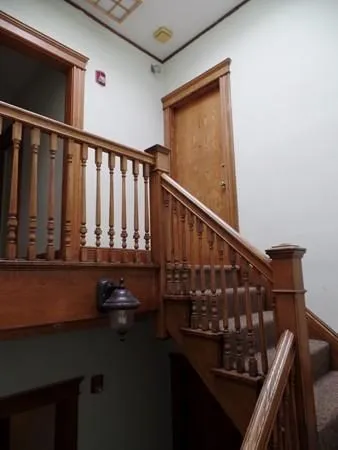 a car parked in front of a building