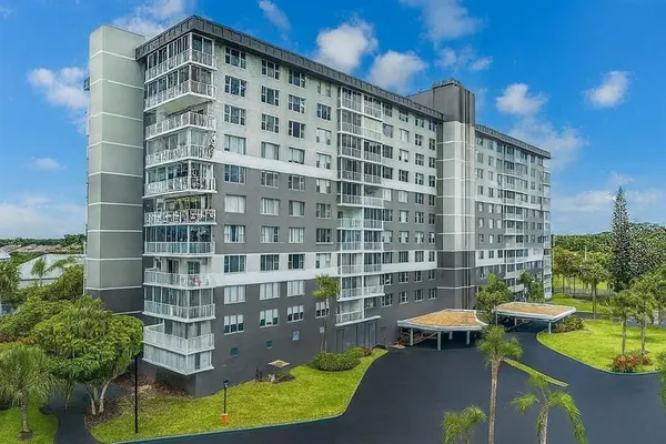 a view of a city with tall buildings