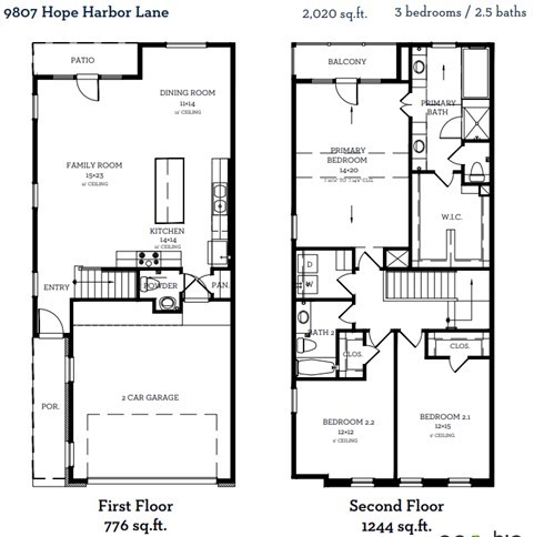 9807 Hope Harbor Lane Houston, TX 77080 - Photo 11 of 11 This is the floor plan for 9807 Hope Harbor Ln
