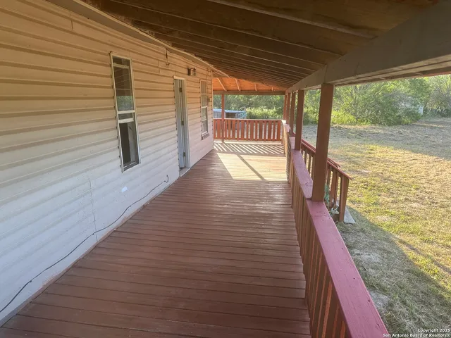a house view with a garden space