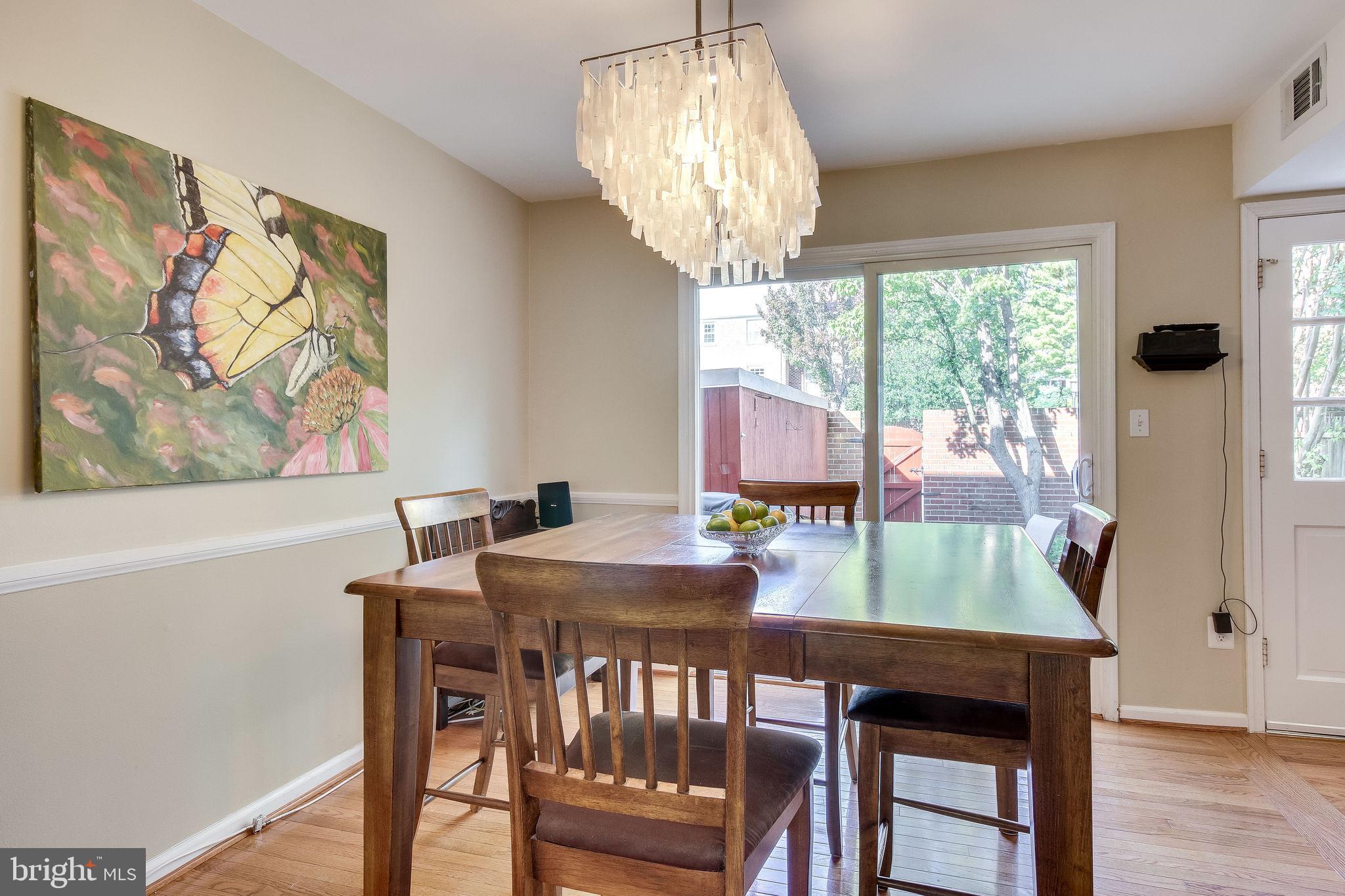 8344 Wickham Road Springfield, VA 22152 - Photo 14 of 72 View of dining room overlooking the outside