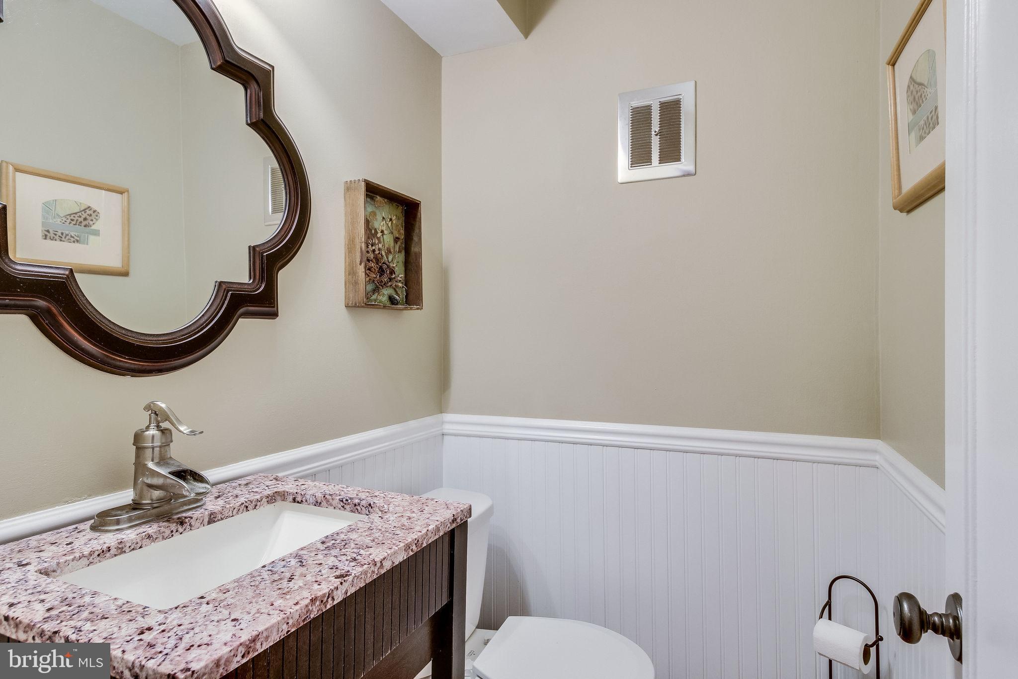 8344 Wickham Road Springfield, VA 22152 - Photo 24 of 72 First floor powder room with beadboard