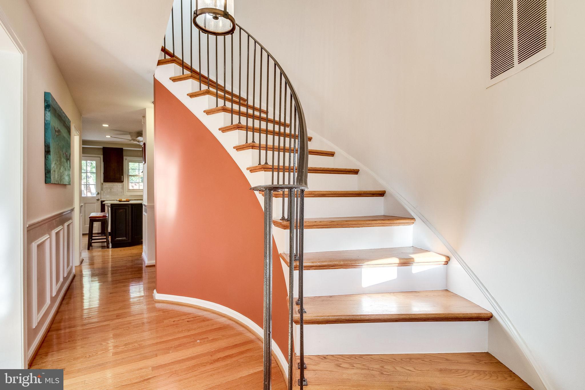 8344 Wickham Road Springfield, VA 22152 - Photo 5 of 72 Staircase in foyer to second level