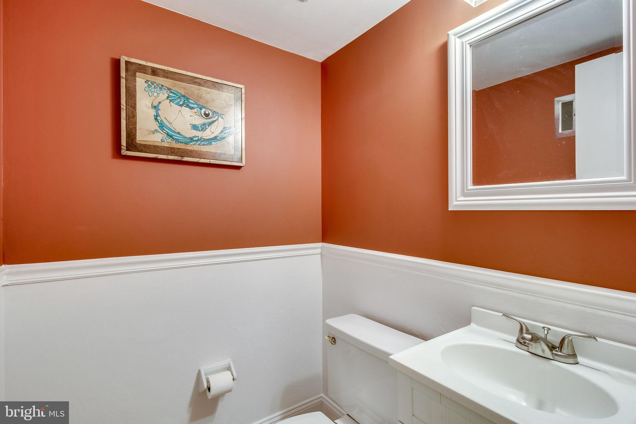8344 Wickham Road Springfield, VA 22152 - Photo 49 of 72 Basement powder room with beadboard