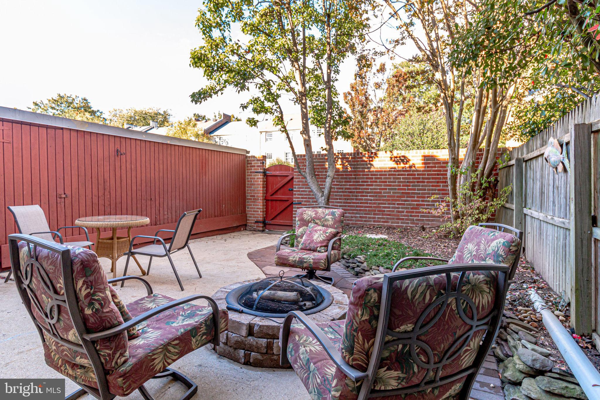 8344 Wickham Road Springfield, VA 22152 - Photo 62 of 72 Backyard with firepit